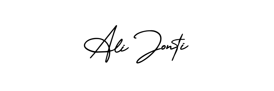 This is the best signature style for the Ali Jonti name. Also you like these signature font (AmerikaSignatureDemo-Regular). Mix name signature. Ali Jonti signature style 3 images and pictures png