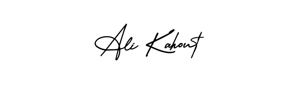 Design your own signature with our free online signature maker. With this signature software, you can create a handwritten (AmerikaSignatureDemo-Regular) signature for name Ali Kahout. Ali Kahout signature style 3 images and pictures png