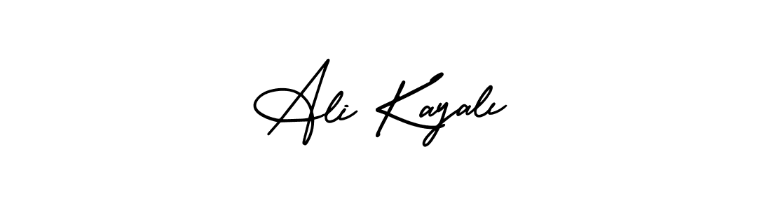 Ali Kayalı stylish signature style. Best Handwritten Sign (AmerikaSignatureDemo-Regular) for my name. Handwritten Signature Collection Ideas for my name Ali Kayalı. Ali Kayalı signature style 3 images and pictures png