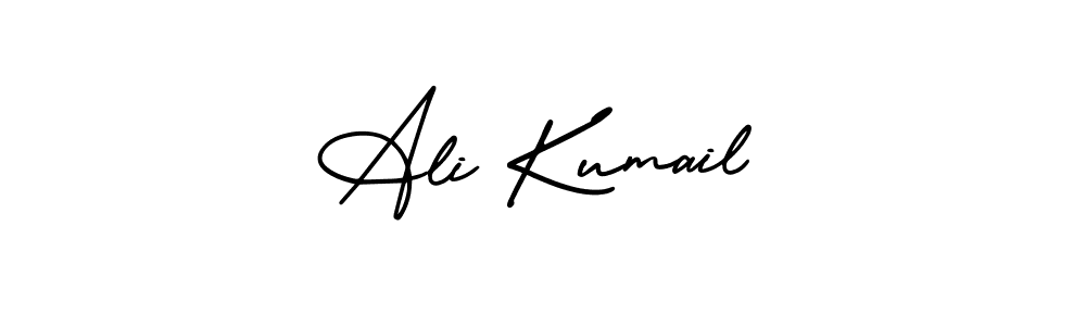 Also You can easily find your signature by using the search form. We will create Ali Kumail name handwritten signature images for you free of cost using AmerikaSignatureDemo-Regular sign style. Ali Kumail signature style 3 images and pictures png