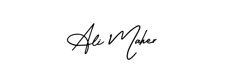 AmerikaSignatureDemo-Regular is a professional signature style that is perfect for those who want to add a touch of class to their signature. It is also a great choice for those who want to make their signature more unique. Get Ali Maher name to fancy signature for free. Ali Maher signature style 3 images and pictures png
