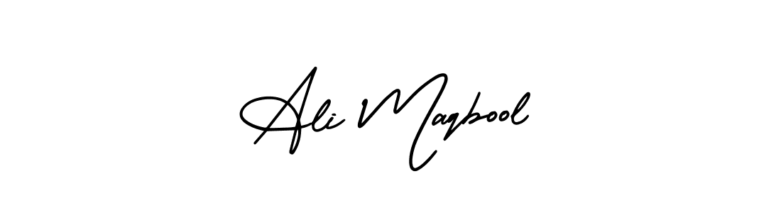 Make a beautiful signature design for name Ali Maqbool. With this signature (AmerikaSignatureDemo-Regular) style, you can create a handwritten signature for free. Ali Maqbool signature style 3 images and pictures png