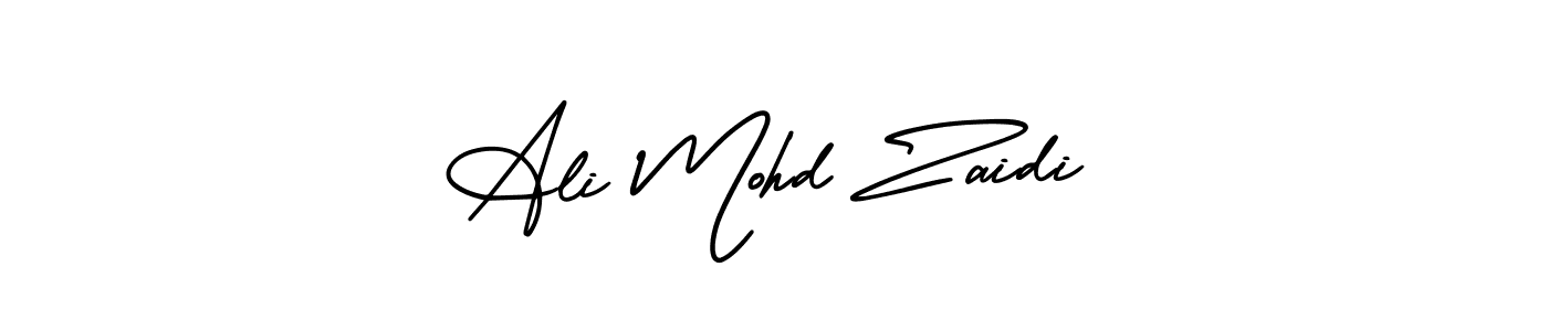 Make a beautiful signature design for name Ali Mohd Zaidi. With this signature (AmerikaSignatureDemo-Regular) style, you can create a handwritten signature for free. Ali Mohd Zaidi signature style 3 images and pictures png