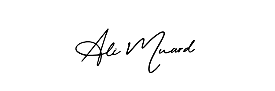 Also You can easily find your signature by using the search form. We will create Ali Muard name handwritten signature images for you free of cost using AmerikaSignatureDemo-Regular sign style. Ali Muard signature style 3 images and pictures png