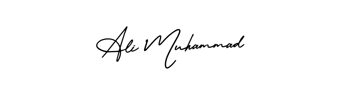 Make a beautiful signature design for name Ali Muhammad. With this signature (AmerikaSignatureDemo-Regular) style, you can create a handwritten signature for free. Ali Muhammad signature style 3 images and pictures png