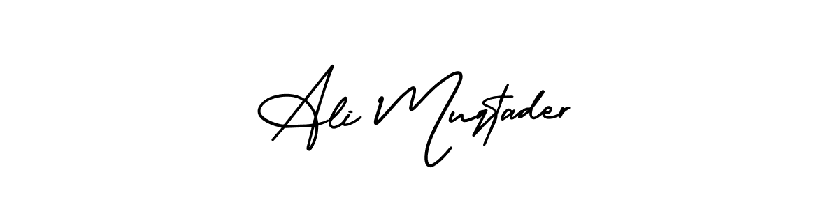 Also You can easily find your signature by using the search form. We will create Ali Muqtader name handwritten signature images for you free of cost using AmerikaSignatureDemo-Regular sign style. Ali Muqtader signature style 3 images and pictures png