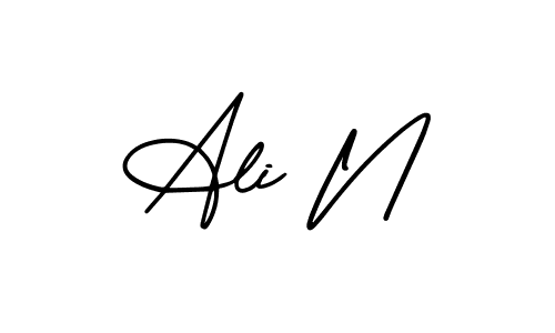 You can use this online signature creator to create a handwritten signature for the name Ali N. This is the best online autograph maker. Ali N signature style 3 images and pictures png