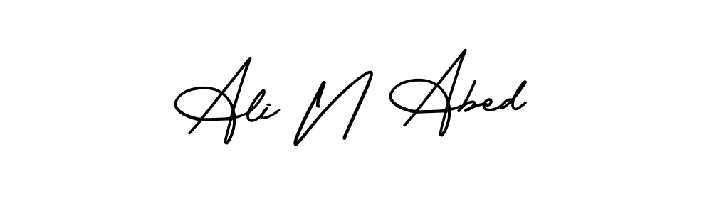 Make a beautiful signature design for name Ali N Abed. Use this online signature maker to create a handwritten signature for free. Ali N Abed signature style 3 images and pictures png