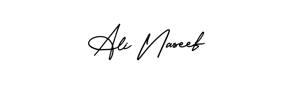 Use a signature maker to create a handwritten signature online. With this signature software, you can design (AmerikaSignatureDemo-Regular) your own signature for name Ali Naseef. Ali Naseef signature style 3 images and pictures png