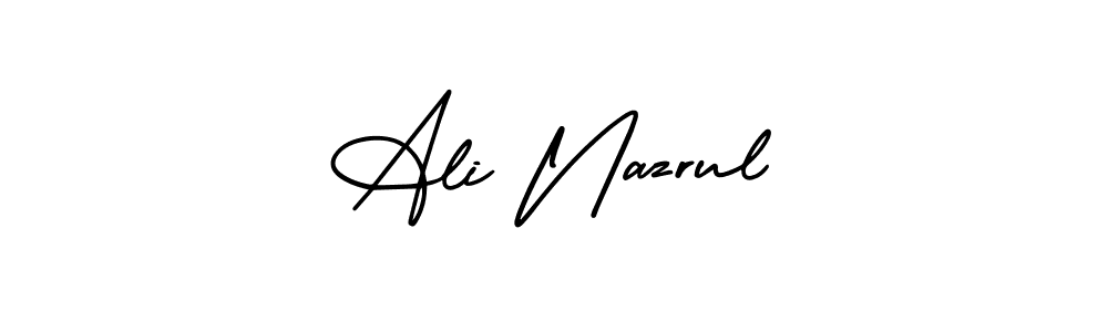 It looks lik you need a new signature style for name Ali Nazrul. Design unique handwritten (AmerikaSignatureDemo-Regular) signature with our free signature maker in just a few clicks. Ali Nazrul signature style 3 images and pictures png