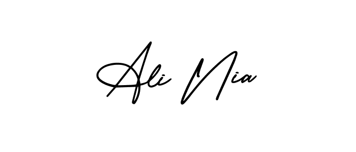 You can use this online signature creator to create a handwritten signature for the name Ali Nia. This is the best online autograph maker. Ali Nia signature style 3 images and pictures png