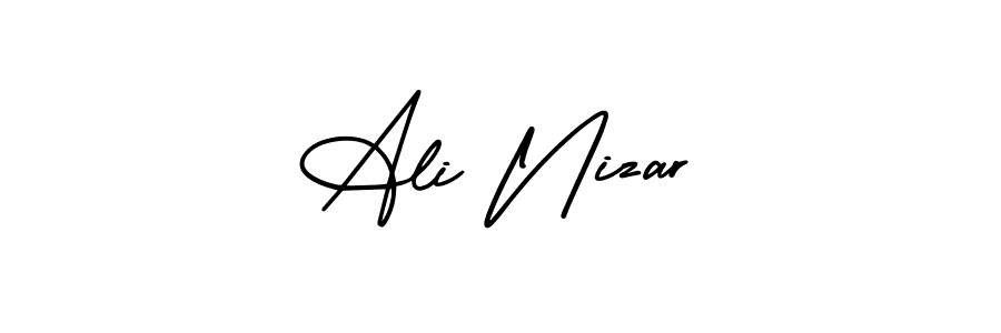 Create a beautiful signature design for name Ali Nizar. With this signature (AmerikaSignatureDemo-Regular) fonts, you can make a handwritten signature for free. Ali Nizar signature style 3 images and pictures png