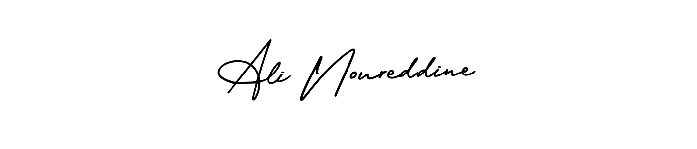Check out images of Autograph of Ali Noureddine name. Actor Ali Noureddine Signature Style. AmerikaSignatureDemo-Regular is a professional sign style online. Ali Noureddine signature style 3 images and pictures png