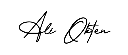Similarly AmerikaSignatureDemo-Regular is the best handwritten signature design. Signature creator online. You can use it as an online autograph creator for name Ali Okten. Ali Okten signature style 3 images and pictures png