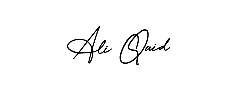 Create a beautiful signature design for name Ali Qaid. With this signature (AmerikaSignatureDemo-Regular) fonts, you can make a handwritten signature for free. Ali Qaid signature style 3 images and pictures png