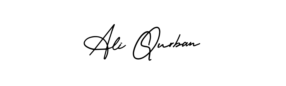 Ali Qurban stylish signature style. Best Handwritten Sign (AmerikaSignatureDemo-Regular) for my name. Handwritten Signature Collection Ideas for my name Ali Qurban. Ali Qurban signature style 3 images and pictures png