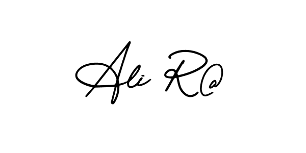 Similarly AmerikaSignatureDemo-Regular is the best handwritten signature design. Signature creator online .You can use it as an online autograph creator for name Ali R@. Ali R@ signature style 3 images and pictures png