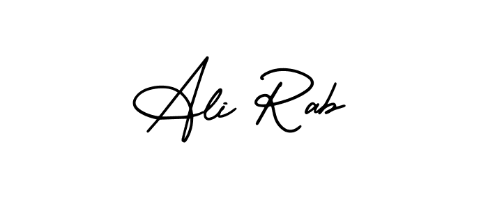 Design your own signature with our free online signature maker. With this signature software, you can create a handwritten (AmerikaSignatureDemo-Regular) signature for name Ali Rab. Ali Rab signature style 3 images and pictures png