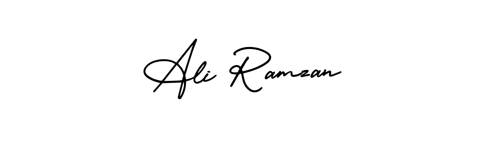 Design your own signature with our free online signature maker. With this signature software, you can create a handwritten (AmerikaSignatureDemo-Regular) signature for name Ali Ramzan. Ali Ramzan signature style 3 images and pictures png
