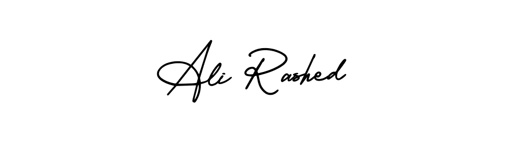 Create a beautiful signature design for name Ali Rashed. With this signature (AmerikaSignatureDemo-Regular) fonts, you can make a handwritten signature for free. Ali Rashed signature style 3 images and pictures png