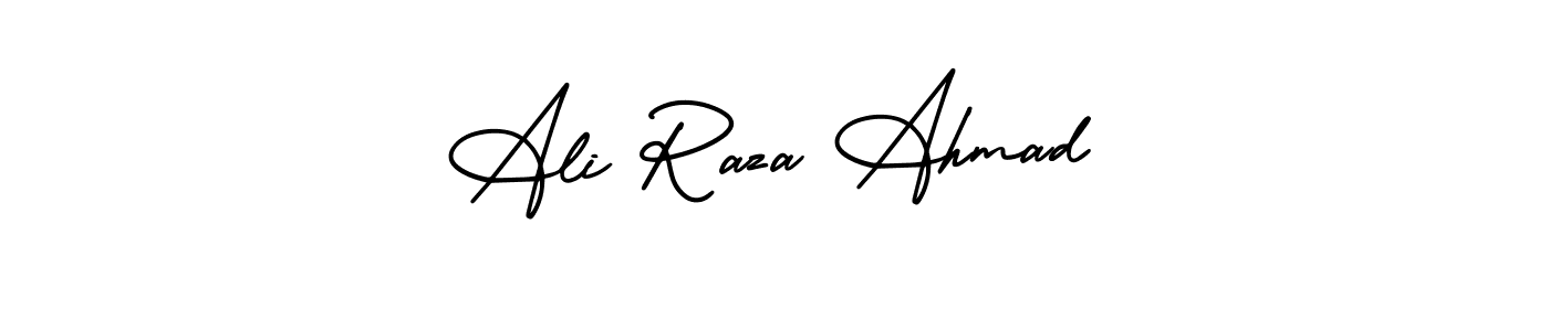 How to make Ali Raza Ahmad name signature. Use AmerikaSignatureDemo-Regular style for creating short signs online. This is the latest handwritten sign. Ali Raza Ahmad signature style 3 images and pictures png