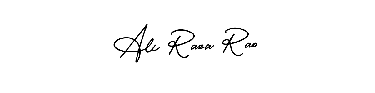 Make a beautiful signature design for name Ali Raza Rao. With this signature (AmerikaSignatureDemo-Regular) style, you can create a handwritten signature for free. Ali Raza Rao signature style 3 images and pictures png