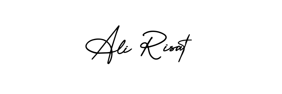 Use a signature maker to create a handwritten signature online. With this signature software, you can design (AmerikaSignatureDemo-Regular) your own signature for name Ali Risat. Ali Risat signature style 3 images and pictures png