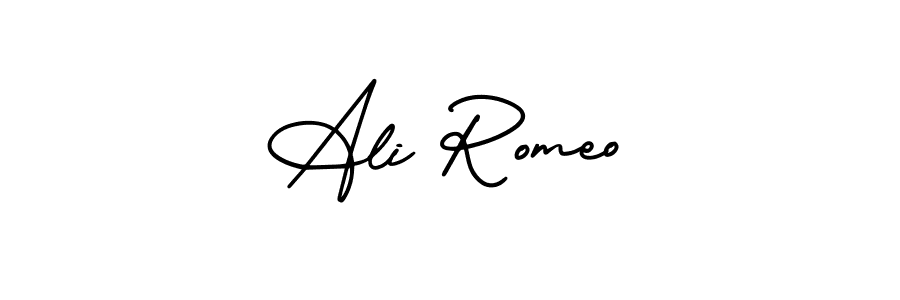 Also we have Ali Romeo name is the best signature style. Create professional handwritten signature collection using AmerikaSignatureDemo-Regular autograph style. Ali Romeo signature style 3 images and pictures png