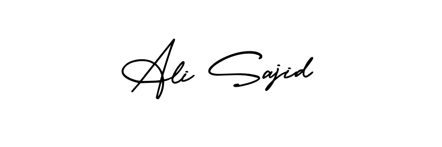 if you are searching for the best signature style for your name Ali Sajid. so please give up your signature search. here we have designed multiple signature styles  using AmerikaSignatureDemo-Regular. Ali Sajid signature style 3 images and pictures png