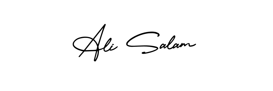 Design your own signature with our free online signature maker. With this signature software, you can create a handwritten (AmerikaSignatureDemo-Regular) signature for name Ali Salam. Ali Salam signature style 3 images and pictures png