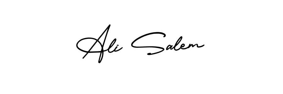 Also You can easily find your signature by using the search form. We will create Ali Salem name handwritten signature images for you free of cost using AmerikaSignatureDemo-Regular sign style. Ali Salem signature style 3 images and pictures png
