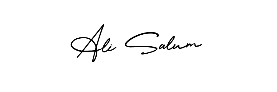 Use a signature maker to create a handwritten signature online. With this signature software, you can design (AmerikaSignatureDemo-Regular) your own signature for name Ali Salum. Ali Salum signature style 3 images and pictures png