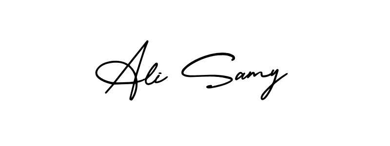 Design your own signature with our free online signature maker. With this signature software, you can create a handwritten (AmerikaSignatureDemo-Regular) signature for name Ali Samy. Ali Samy signature style 3 images and pictures png