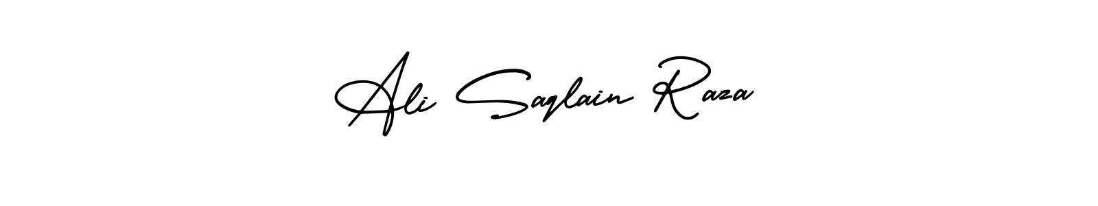 Make a beautiful signature design for name Ali Saqlain Raza. Use this online signature maker to create a handwritten signature for free. Ali Saqlain Raza signature style 3 images and pictures png