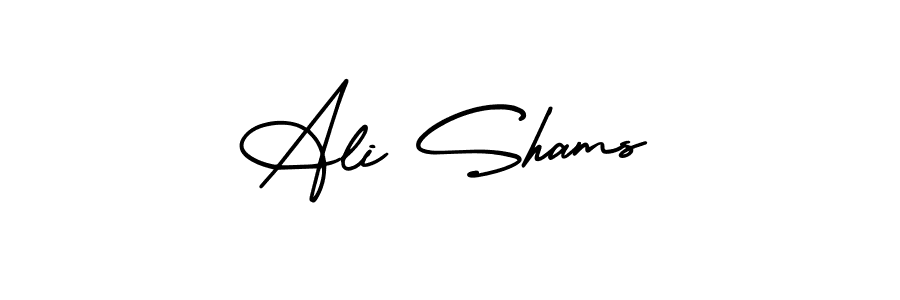 It looks lik you need a new signature style for name Ali Shams. Design unique handwritten (AmerikaSignatureDemo-Regular) signature with our free signature maker in just a few clicks. Ali Shams signature style 3 images and pictures png