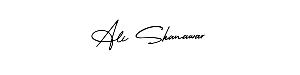 The best way (AmerikaSignatureDemo-Regular) to make a short signature is to pick only two or three words in your name. The name Ali Shanawar include a total of six letters. For converting this name. Ali Shanawar signature style 3 images and pictures png