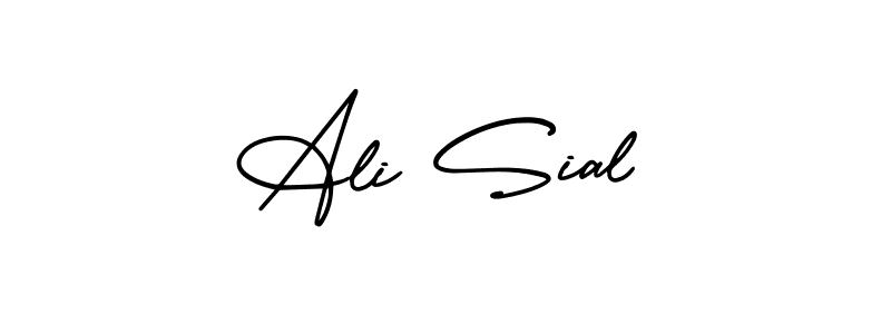How to make Ali Sial signature? AmerikaSignatureDemo-Regular is a professional autograph style. Create handwritten signature for Ali Sial name. Ali Sial signature style 3 images and pictures png