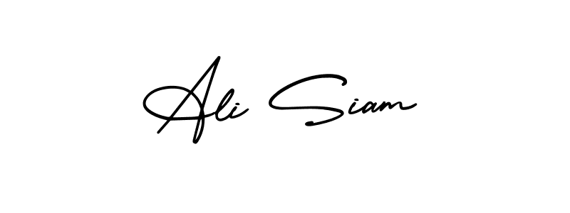 Make a beautiful signature design for name Ali Siam. Use this online signature maker to create a handwritten signature for free. Ali Siam signature style 3 images and pictures png