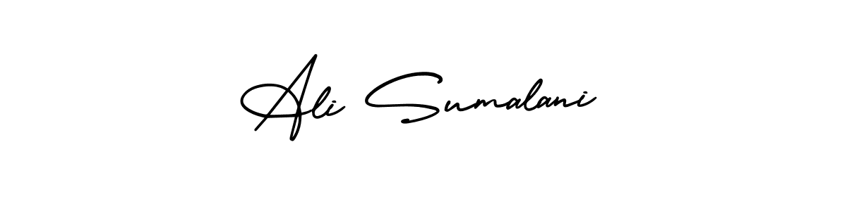 Make a beautiful signature design for name Ali Sumalani. With this signature (AmerikaSignatureDemo-Regular) style, you can create a handwritten signature for free. Ali Sumalani signature style 3 images and pictures png