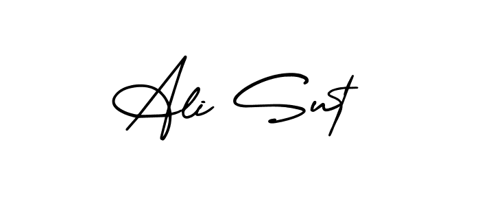 Use a signature maker to create a handwritten signature online. With this signature software, you can design (AmerikaSignatureDemo-Regular) your own signature for name Ali Sut. Ali Sut signature style 3 images and pictures png