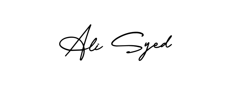 You should practise on your own different ways (AmerikaSignatureDemo-Regular) to write your name (Ali Syed) in signature. don't let someone else do it for you. Ali Syed signature style 3 images and pictures png