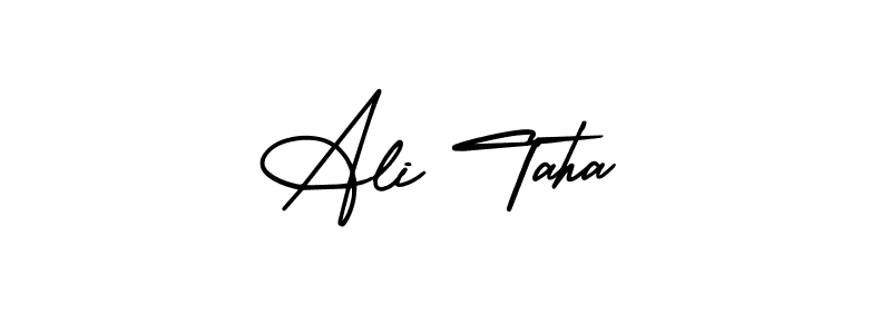 Create a beautiful signature design for name Ali Taha. With this signature (AmerikaSignatureDemo-Regular) fonts, you can make a handwritten signature for free. Ali Taha signature style 3 images and pictures png