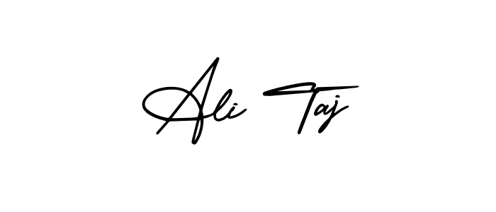 Design your own signature with our free online signature maker. With this signature software, you can create a handwritten (AmerikaSignatureDemo-Regular) signature for name Ali Taj. Ali Taj signature style 3 images and pictures png