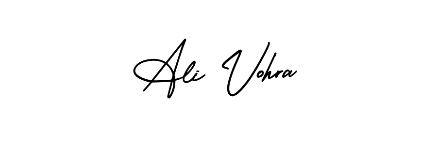 How to Draw Ali Vohra signature style? AmerikaSignatureDemo-Regular is a latest design signature styles for name Ali Vohra. Ali Vohra signature style 3 images and pictures png