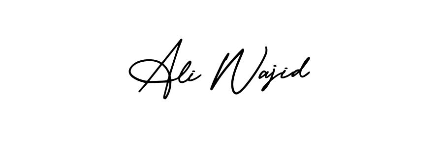 Use a signature maker to create a handwritten signature online. With this signature software, you can design (AmerikaSignatureDemo-Regular) your own signature for name Ali Wajid. Ali Wajid signature style 3 images and pictures png