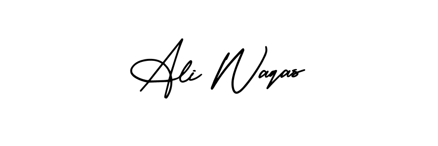 Make a beautiful signature design for name Ali Waqas. With this signature (AmerikaSignatureDemo-Regular) style, you can create a handwritten signature for free. Ali Waqas signature style 3 images and pictures png