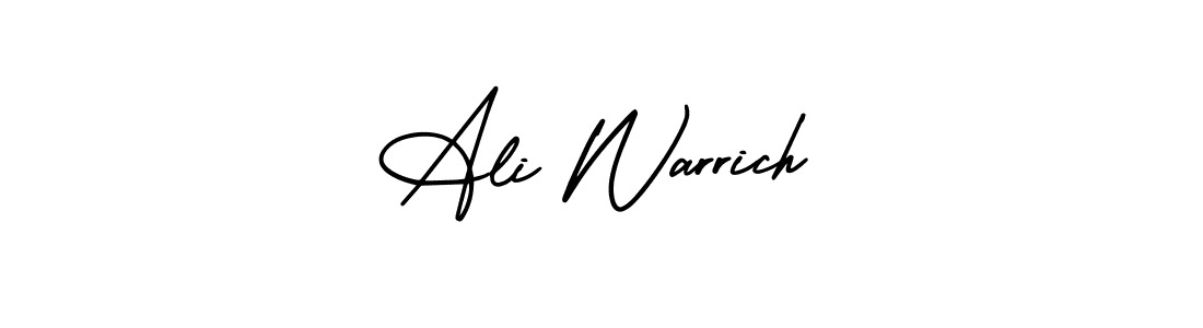 AmerikaSignatureDemo-Regular is a professional signature style that is perfect for those who want to add a touch of class to their signature. It is also a great choice for those who want to make their signature more unique. Get Ali Warrich name to fancy signature for free. Ali Warrich signature style 3 images and pictures png