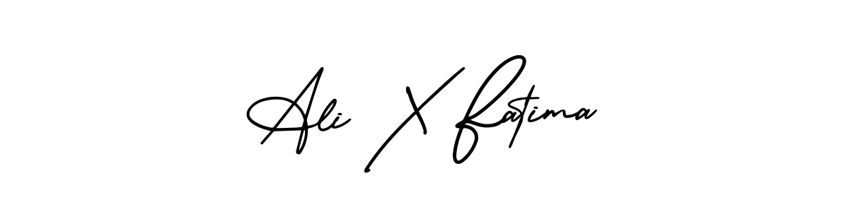 Use a signature maker to create a handwritten signature online. With this signature software, you can design (AmerikaSignatureDemo-Regular) your own signature for name Ali X Fatima. Ali X Fatima signature style 3 images and pictures png