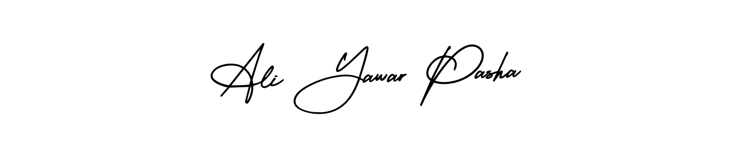 Make a beautiful signature design for name Ali Yawar Pasha. With this signature (AmerikaSignatureDemo-Regular) style, you can create a handwritten signature for free. Ali Yawar Pasha signature style 3 images and pictures png