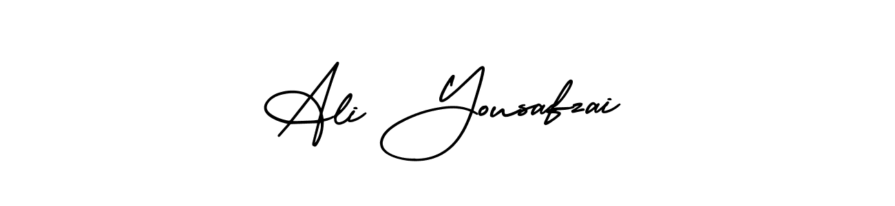 The best way (AmerikaSignatureDemo-Regular) to make a short signature is to pick only two or three words in your name. The name Ali Yousafzai include a total of six letters. For converting this name. Ali Yousafzai signature style 3 images and pictures png
